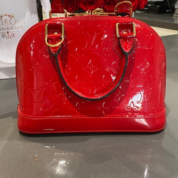 Louis Vuitton Alma BB Vernis Leather+CHARM chain - Picture 3 of 9